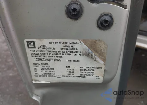 2004 GMC Sierra K2500 Heavy Duty from USA, damaged, VIN 1GTHK23164F118926